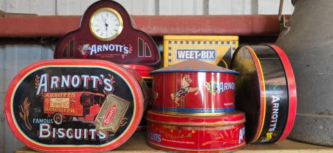 068 · Assorted Arnotts tins
