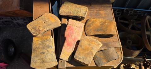 Large Lot of Axe heads, including kelly Broom Axe, Plumb and other brands