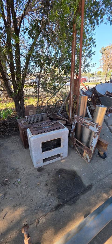 Cast Iron Heaters and Oven. 1 x oven complete