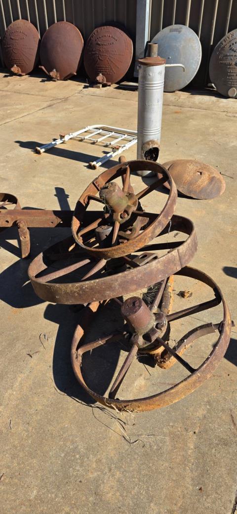Set of 3, 2 x Fronts and 1 x Back Heavy Cast Wheels