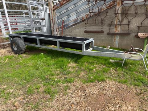 049 · Heavy Duty Trailing Livestock Feed Trough 20ft