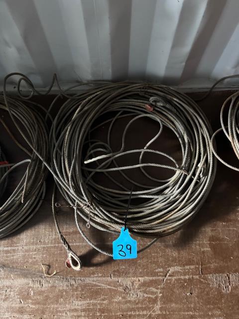 Lot 39 · Quantity of tow cables