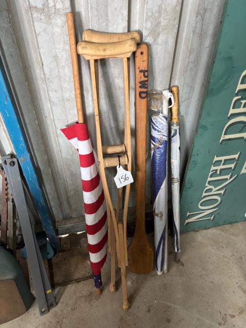 Assortment Of Umbrella's + Flags