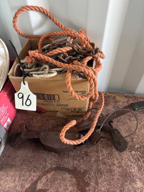 Cable Winch + Box Of Ropes